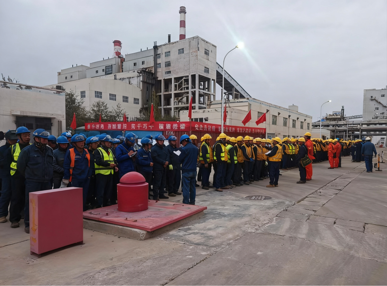 最大晨會(huì)！弘旭公司和寧大修項(xiàng)目部組織安全晨會(huì)(圖2)